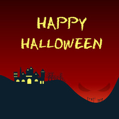 Fototapeta na wymiar Happy Halloween design. Halloween festive for banner, poster, greeting card, party invitation.