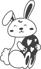 easter illustration on transparent background