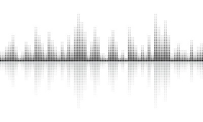audio equalizer halftone background sound vector background, music background vector - obrazy, fototapety, plakaty