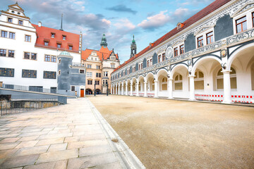 Fototapeta na wymiar Fantastic view of Stallhof und Langer Gang palace