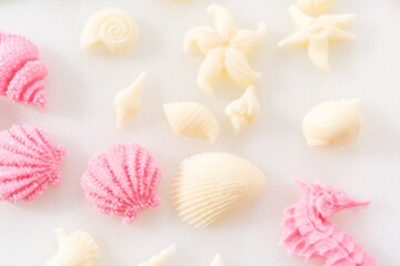 Mermaid themed 3 layer vanilla cake