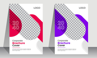 Modern Corporate promotional business brochure cover design template or annual report template