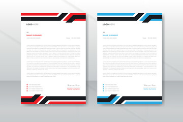 Elegant modern creative professional corporate letterhead design template