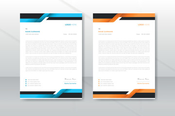 Elegant modern creative professional corporate letterhead design template