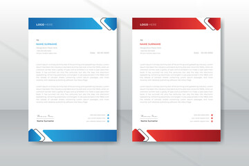 Elegant modern creative professional corporate letterhead design template