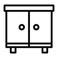 cupboard line icon