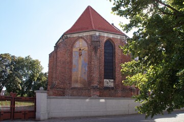 Built in the 15th century church of St. Nicholas in Inowrocław, Poland