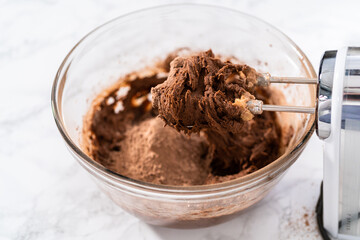 Chocolate Cookies with Chocolate Hearts