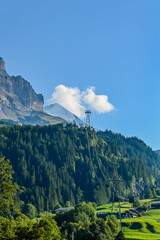 Grindelwald, Eiger, Eigernordwand, Alpen, Berner Oberland, Eigergletscher, Bergbahn, Bergstation, Jungfrau, Jungfraujoch, Kleine Scheidegg, Männlichen, Lauberhorn, Sommer, Schweiz