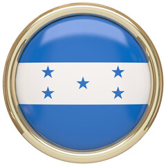 Badge with the flag of Honduras isolated on transparent background