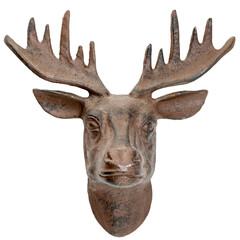 Metal head of a deer