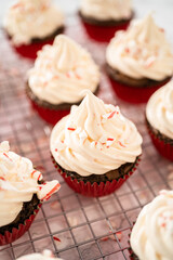 Chocolate peppermint cupcakes