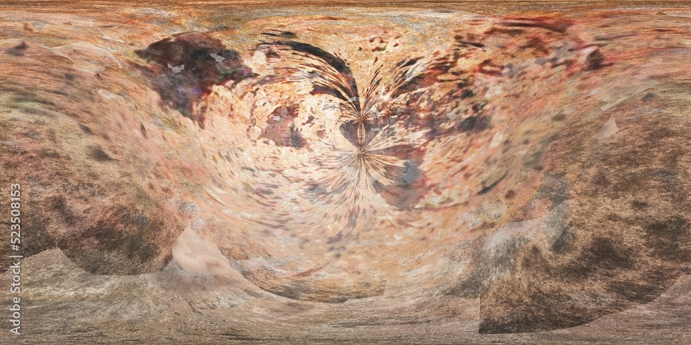 Wall mural the texture of the stone. planetoid. hdri. equidistant projection. spherical panorama. panorama 360.