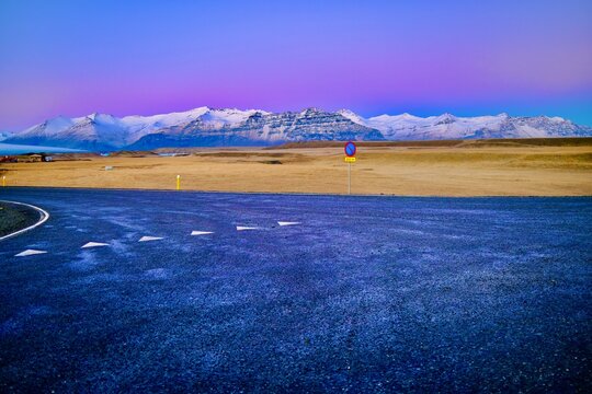 Snaelellsnes, Island w&auml;hrend dem Sonnenaufgang 
