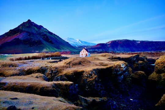 Umgebung von Snaelellsnes Island Sonnenaufgang 