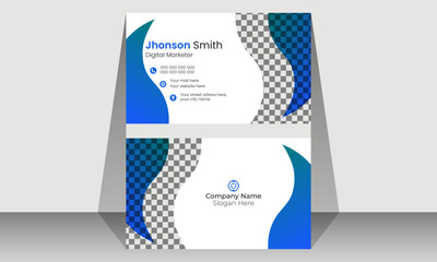 Creative modern business card print template. Double-sided creative business card,visiting card and stationery design.