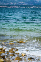 turquoise and blue water, sea, Rezansko beach, Croatia, Dalmatia, Podgradina, Novigrad sea