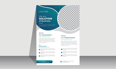 Corporate modern Business flyer design template. Geometric shape business flyer design layout, business poster design and leaflets.