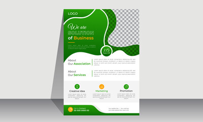 Corporate modern Business flyer design template. Geometric shape business flyer design layout, business poster design and leaflets.