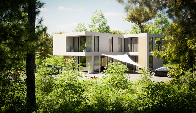 Gro&szlig;e luxuri&ouml;se Villa mit Sonnensegel