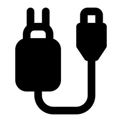 charger glyph icon