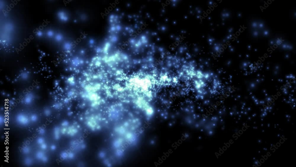 Sticker 4k abstract space particle background