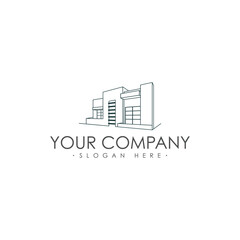 Building construction business logo