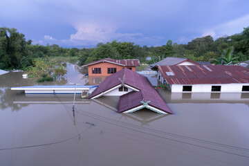 Flooded houses in rainy season - Home Has Ever Flooded.