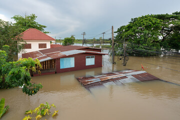 Flooded houses in rainy season - Home Has Ever Flooded.