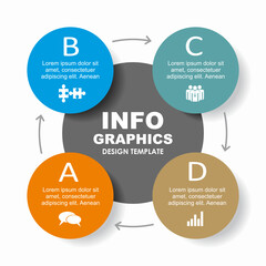 Infographic design template with place for your data. Vector illustration.