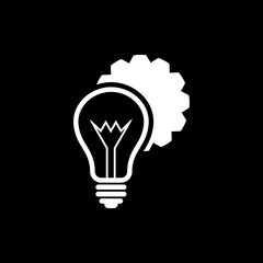 Technology Innovation Icon isolated on dark background