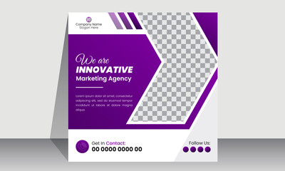 Business promotional  social media post banner template | Creative marketing Instagram post design | Square banner design