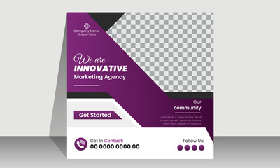 Business promotional  social media post banner template | Creative marketing Instagram post design | Square banner design