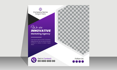 Business promotional  social media post banner template | Creative marketing Instagram post design | Square banner design