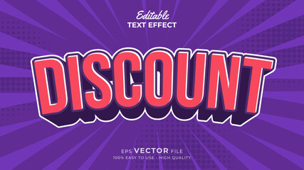 Modern 3d Alphabet, comic style title, text effect for banner Vector illustration