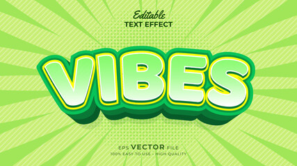 Modern 3d Alphabet, comic style title, text effect for banner Vector illustration