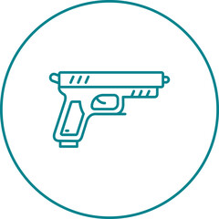 Obraz premium Gun Icon