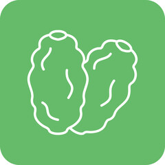 Dates Multicolor Round Corner Line Inverted Icon