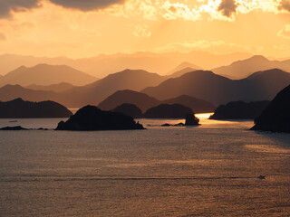 紀伊山地　海　航跡