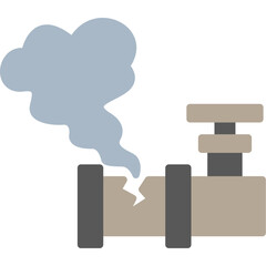 Gas Pipe Leak Icon