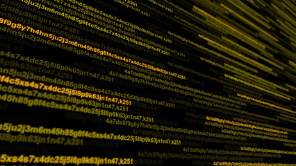 Digital code background. Matrix style program.	

