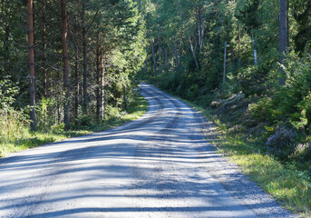 Obraz premium Perfect gravel road for gravel biking