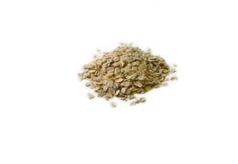 An isolated raw dry oat with the selective focus. Good for any project.