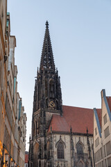 Fototapeta na wymiar Saint Lamberti church in Muenster in Germany