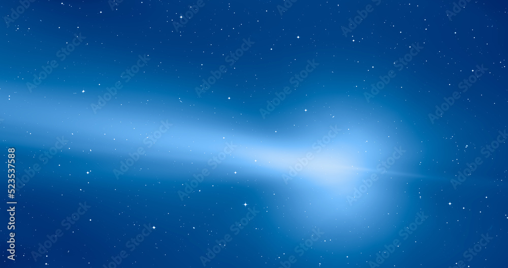 Poster Comet on the space 