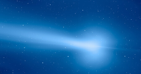 Comet on the space "Elements of this image furnished by NASA" © muratart