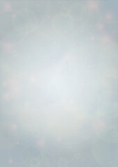 Vector Summer Sun Shine Background with Bokeh Blurred Glowing Gold Circles on Blue Sky.  Blured Sunlight Background. Magic Summertime Print. Calm Defocused Light Design for Posters, Covers, Cards..