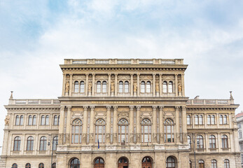 Hungarian Academy of Sciences MTA Building in Budapest, Hungary.