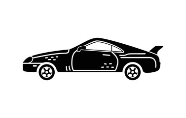 Obraz na płótnie Canvas Vector hand-drawn illustration of a car. Personal vehicles.