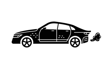 Fototapeta premium Vector hand-drawn illustration of a car. Personal vehicles.